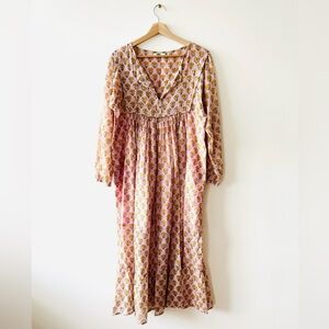 Cotton block print dress